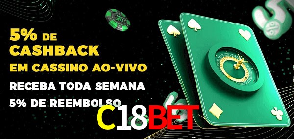 Promoções do cassino ao Vivo C18Bet
